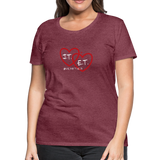 J.T. and E.T. Love Women’s Premium T-Shirt - heather burgundy