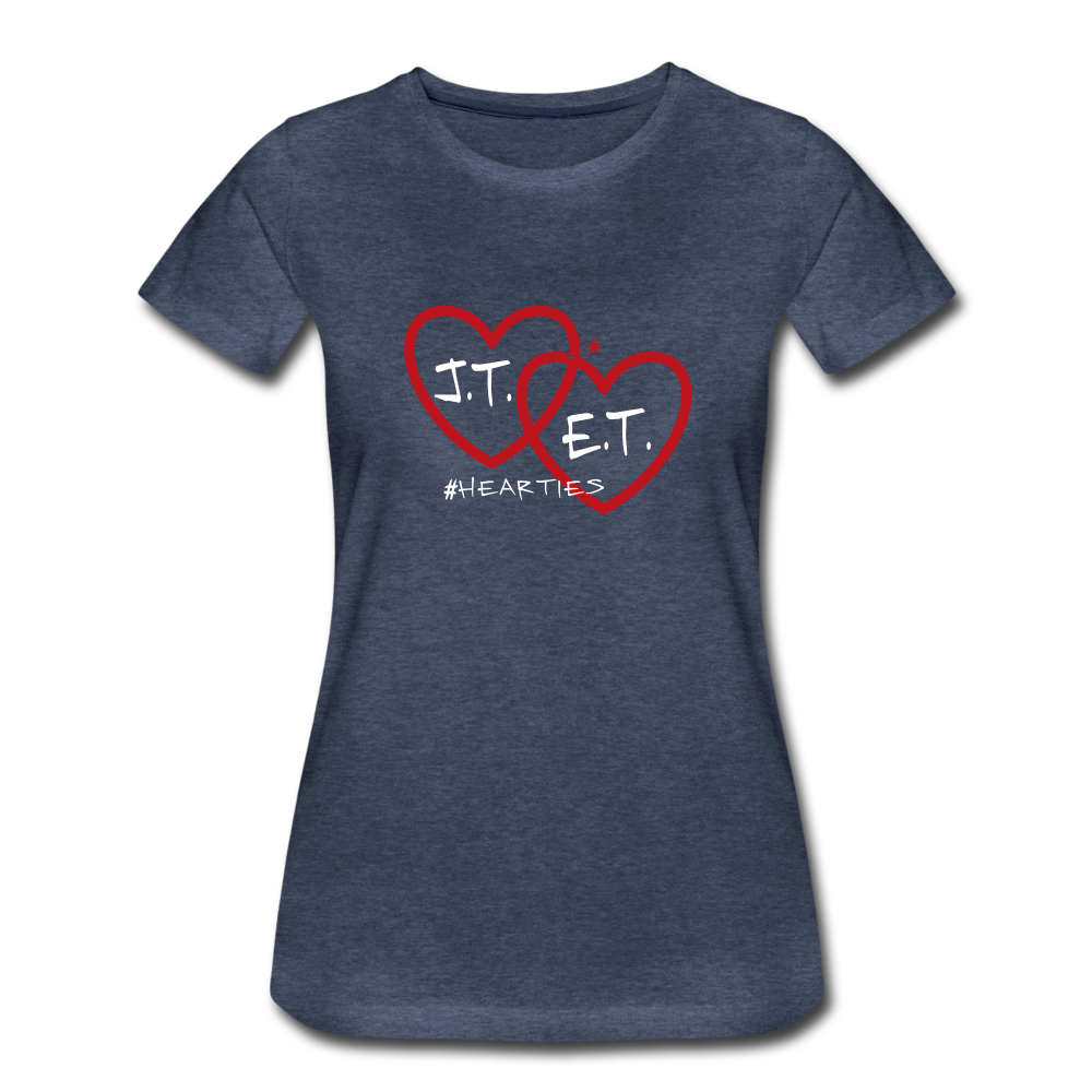J.T. and E.T. Love Women’s Premium T-Shirt - heather blue
