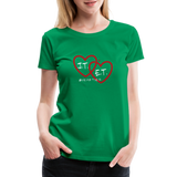 J.T. and E.T. Love Women’s Premium T-Shirt - kelly green
