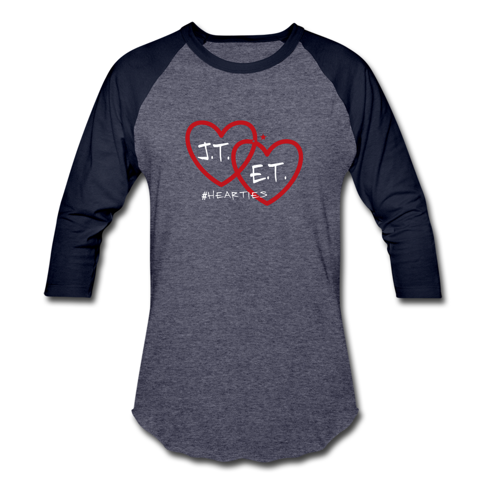 J.T. and E.T. Love Baseball T-Shirt - heather blue/navy