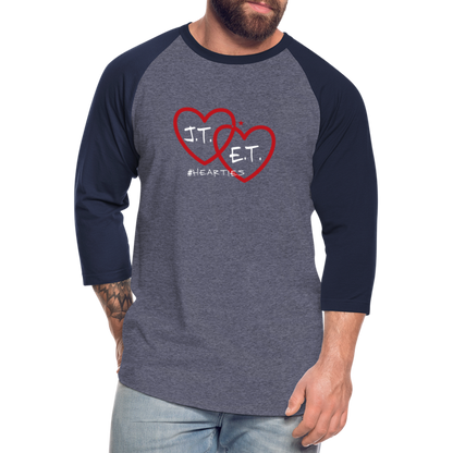 J.T. and E.T. Love Baseball T-Shirt - heather blue/navy