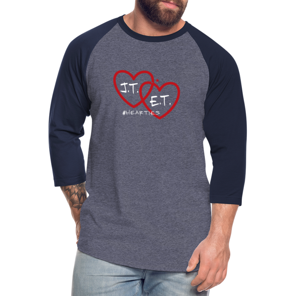 J.T. and E.T. Love Baseball T-Shirt - heather blue/navy
