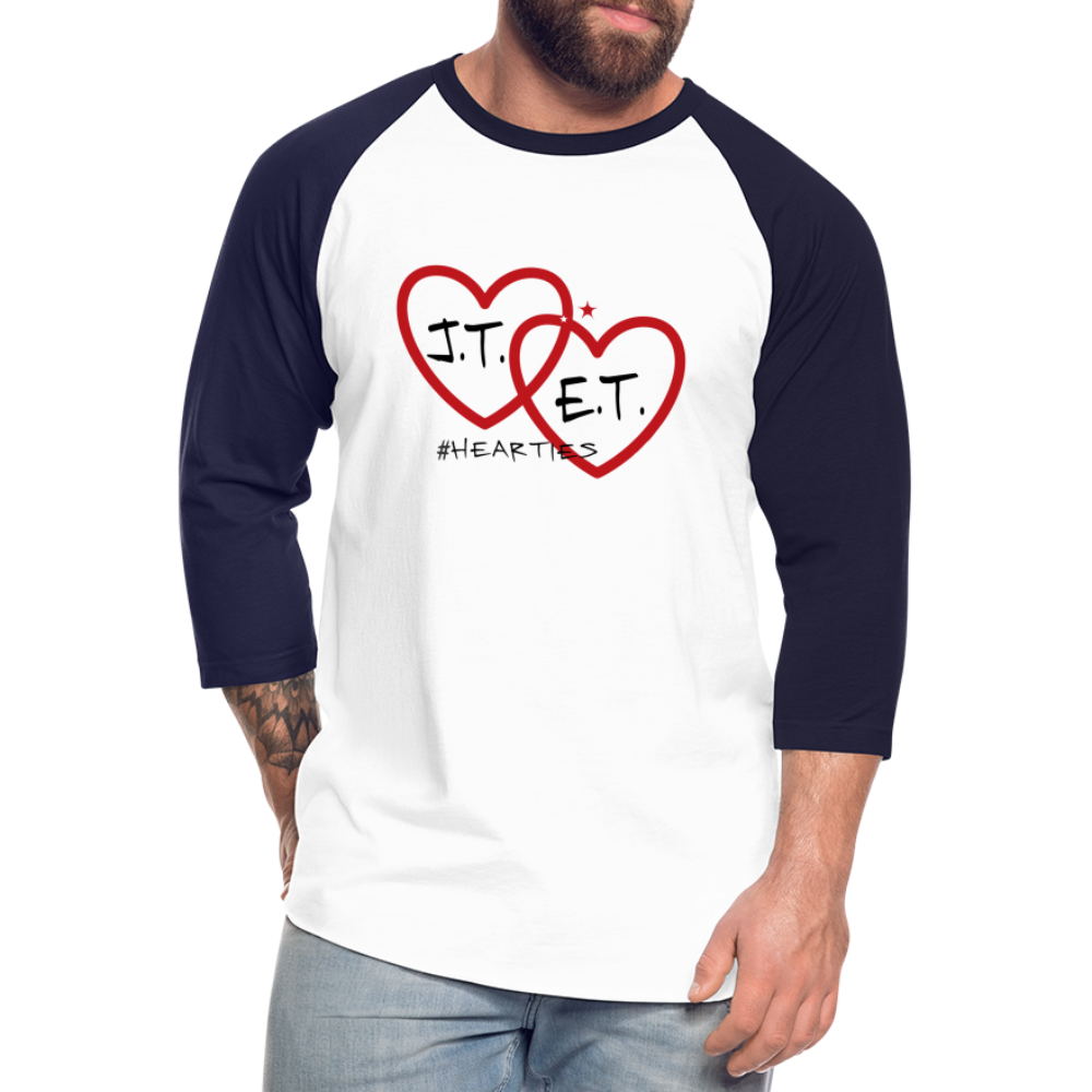 J.T. and E.T. Love B Baseball T-Shirt - white/navy