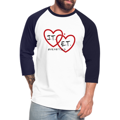 J.T. and E.T. Love B Baseball T-Shirt - white/navy