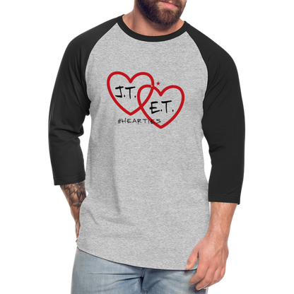 J.T. and E.T. Love B Baseball T-Shirt - heather gray/black