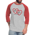 J.T. and E.T. Love B Baseball T-Shirt - heather gray/red