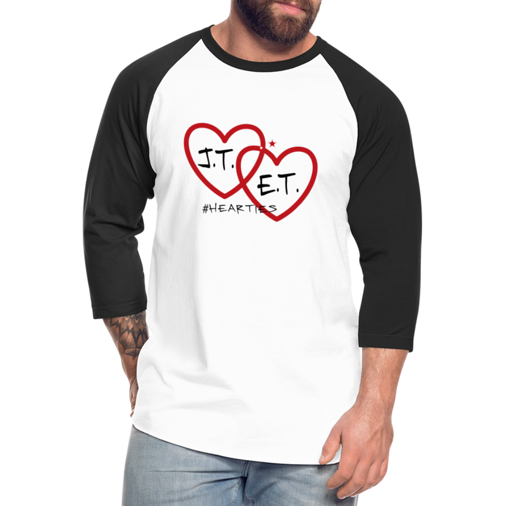 J.T. and E.T. Love B Baseball T-Shirt - white/black