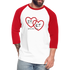 J.T. and E.T. Love B Baseball T-Shirt - white/red