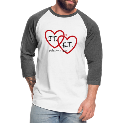 J.T. and E.T. Love B Baseball T-Shirt - white/charcoal