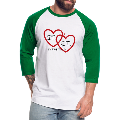 J.T. and E.T. Love B Baseball T-Shirt - white/kelly green