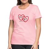 J.T. and E.T. Love B Women’s Premium T-Shirt - pink