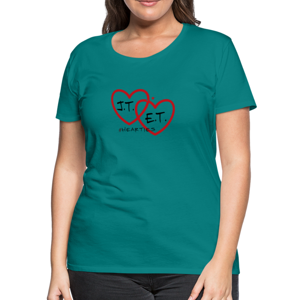 J.T. and E.T. Love B Women’s Premium T-Shirt - teal