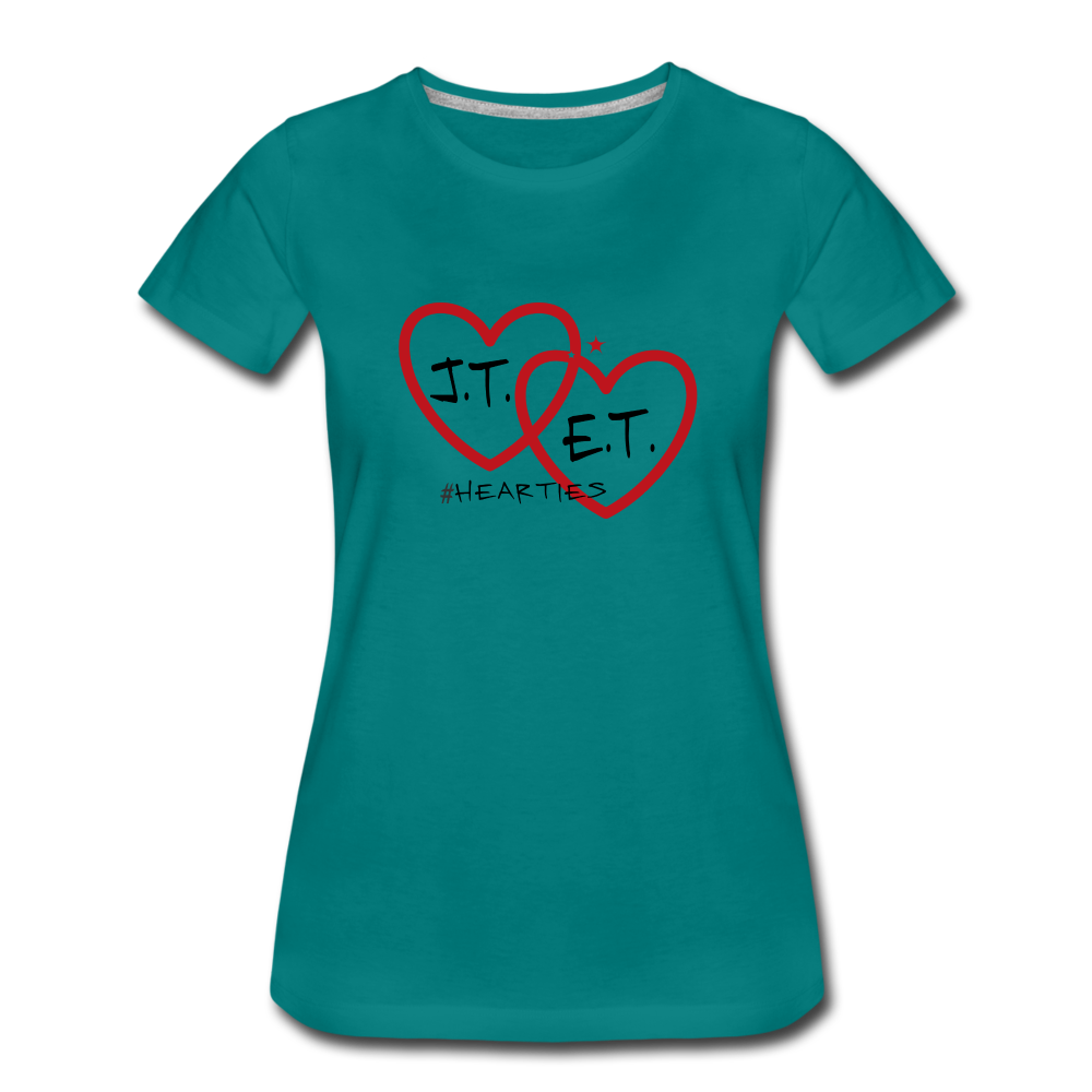 J.T. and E.T. Love B Women’s Premium T-Shirt - teal