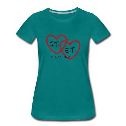 J.T. and E.T. Love B Women’s Premium T-Shirt - teal