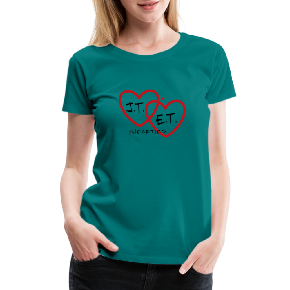 J.T. and E.T. Love B Women’s Premium T-Shirt - teal