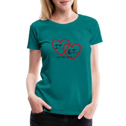 J.T. and E.T. Love B Women’s Premium T-Shirt - teal