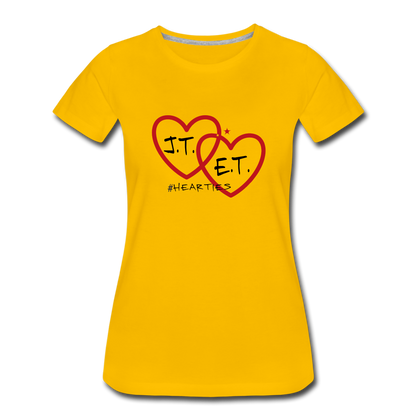 J.T. and E.T. Love B Women’s Premium T-Shirt - sun yellow