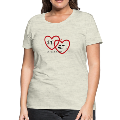 J.T. and E.T. Love B Women’s Premium T-Shirt - heather oatmeal