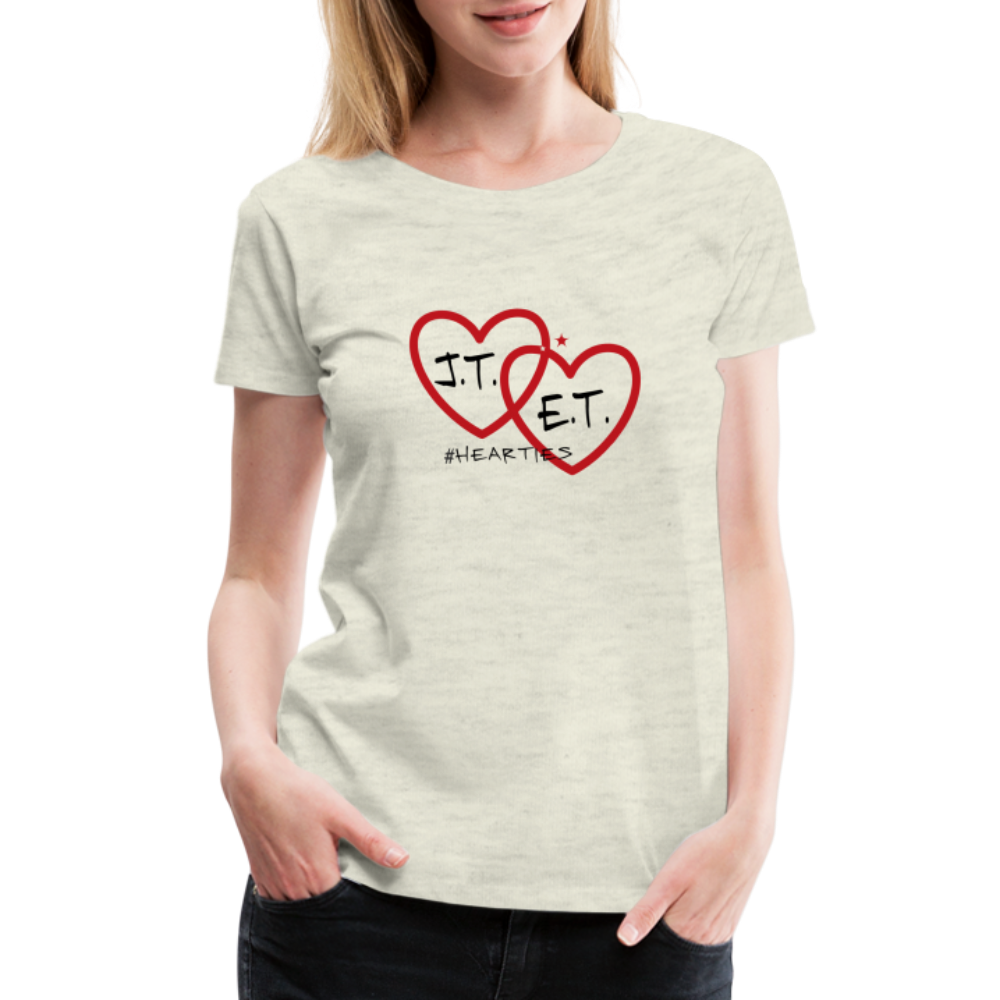 J.T. and E.T. Love B Women’s Premium T-Shirt - heather oatmeal