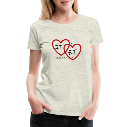 J.T. and E.T. Love B Women’s Premium T-Shirt - heather oatmeal