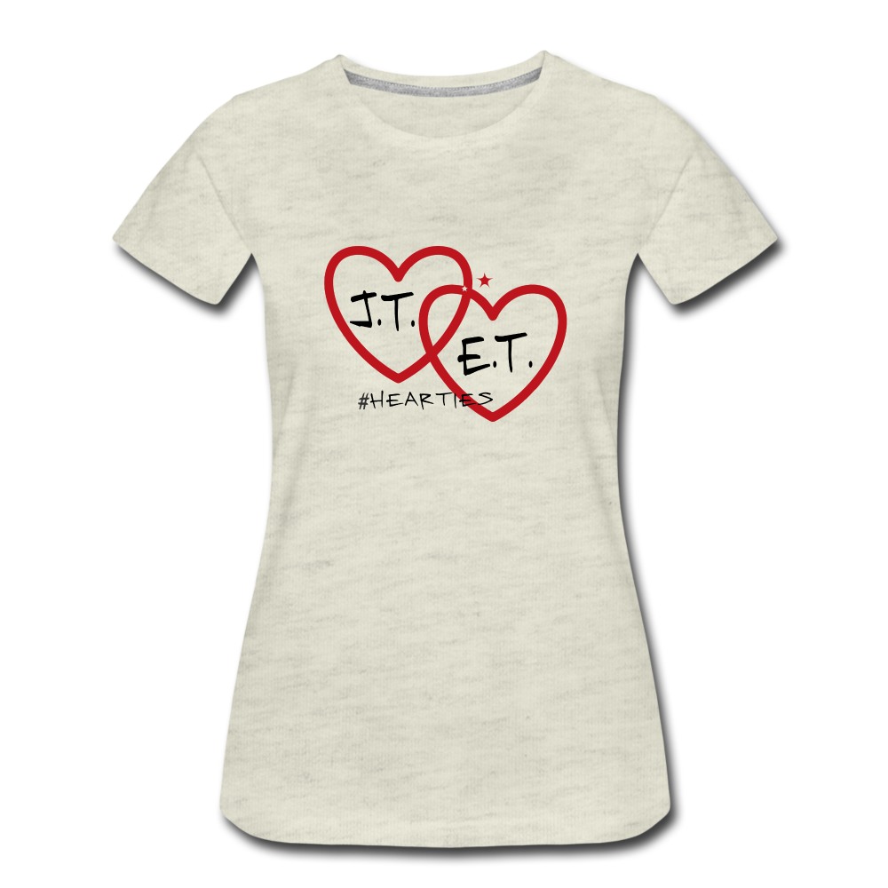 J.T. and E.T. Love B Women’s Premium T-Shirt - heather oatmeal