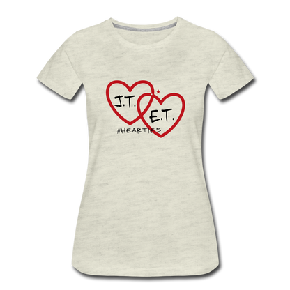 J.T. and E.T. Love B Women’s Premium T-Shirt - heather oatmeal