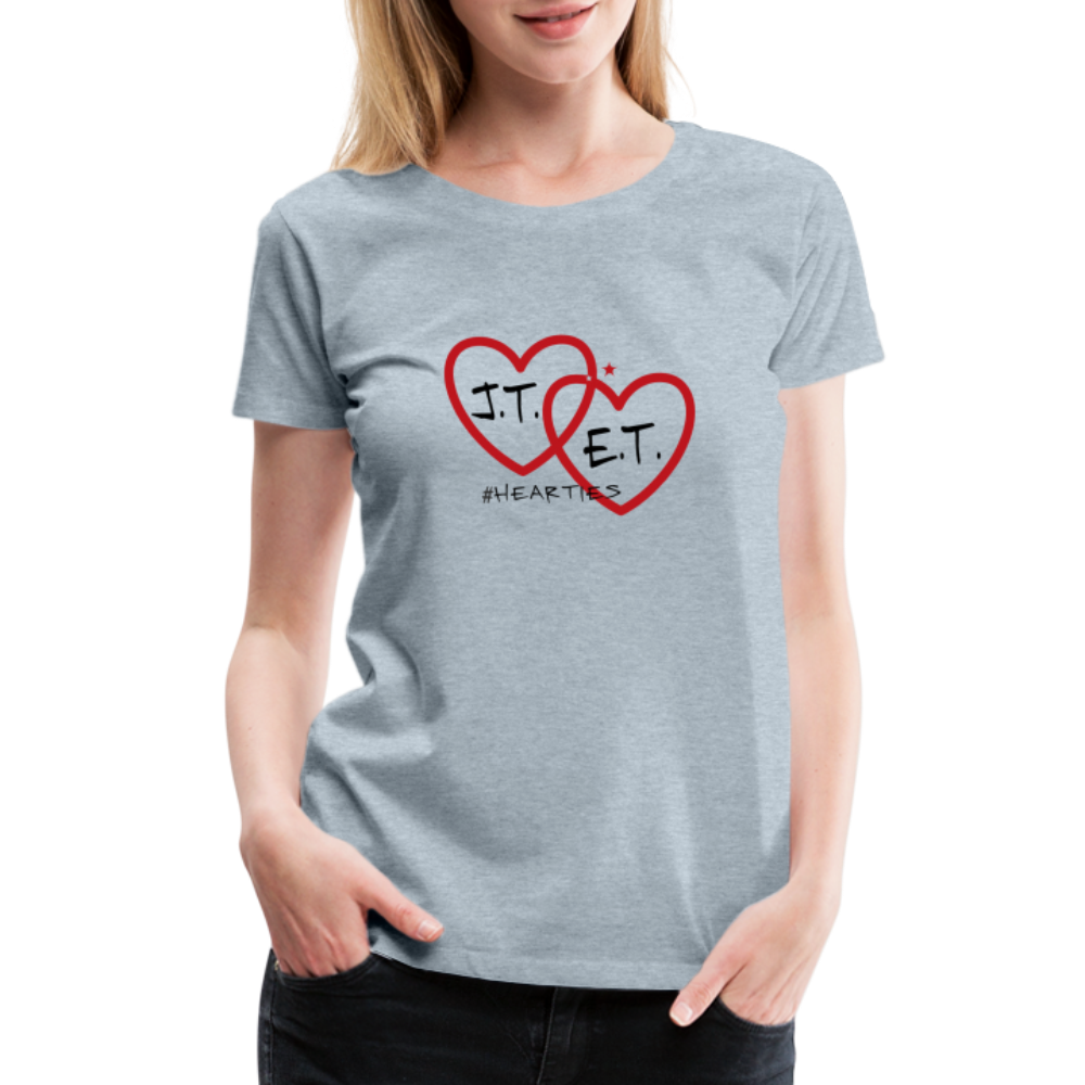 J.T. and E.T. Love B Women’s Premium T-Shirt - heather ice blue