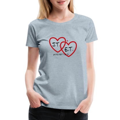 J.T. and E.T. Love B Women’s Premium T-Shirt - heather ice blue