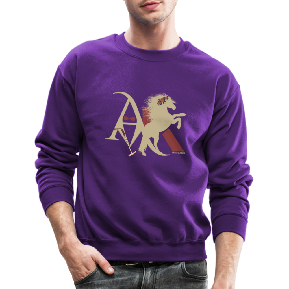 Anthony and Kate Crewneck Sweatshirt W - purple