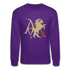 Anthony and Kate Crewneck Sweatshirt W - purple