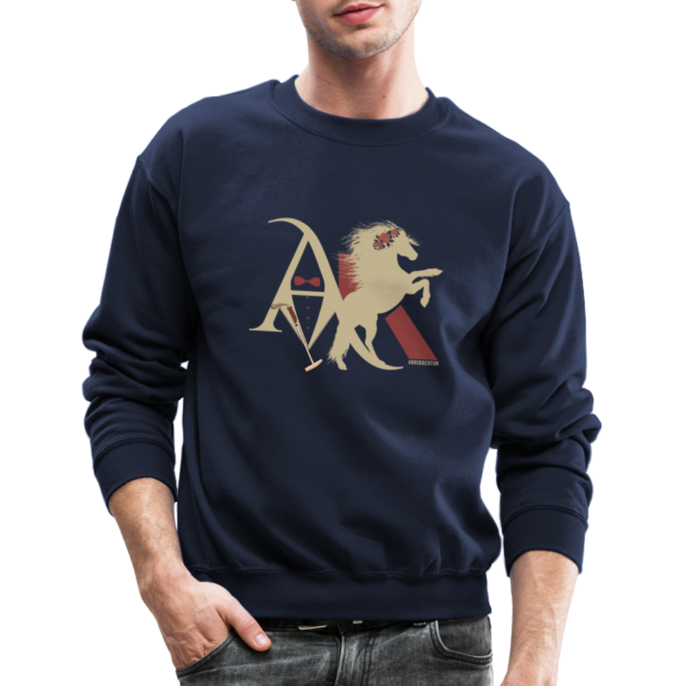 Anthony and Kate Crewneck Sweatshirt W - navy