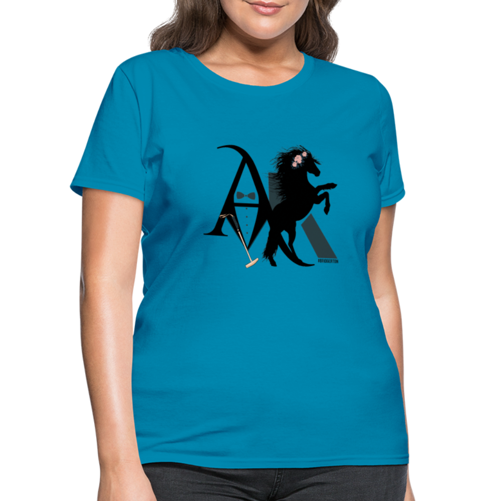Anthony and Kate Women's T-Shirt B - turquoise