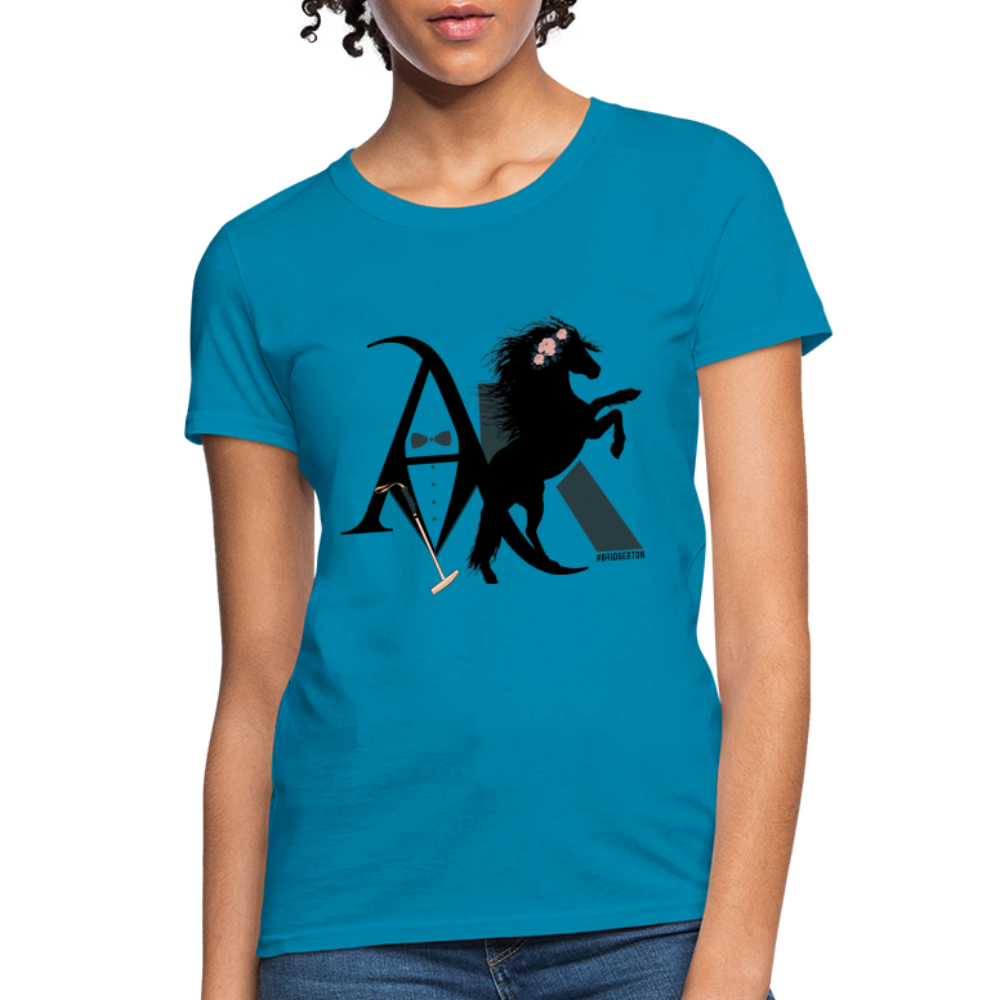 Anthony and Kate Women's T-Shirt B - turquoise