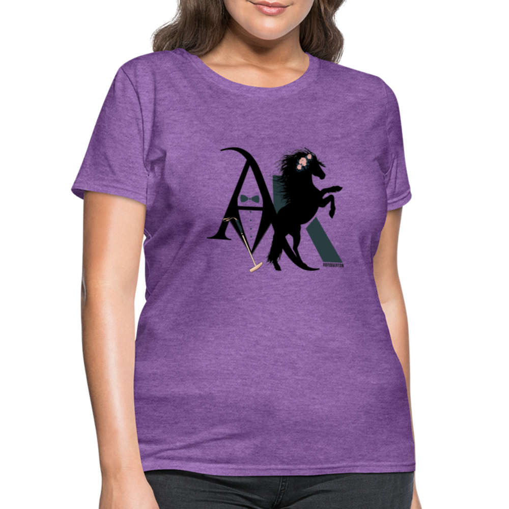 Anthony and Kate Women's T-Shirt B - purple heather