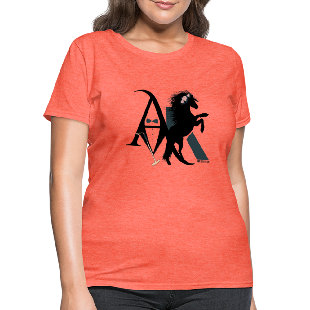 Anthony and Kate Women's T-Shirt B - heather coral