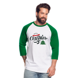 MCHNY B Baseball T-Shirt - white/kelly green