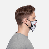 MCHNY B Adjustable Contrast Face Mask (Large) - white/black