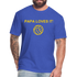 Papa Loves It - Fitted Cotton/Poly T-Shirt by Next Level - heather royal